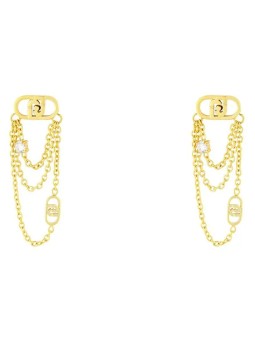 Liu Jo Lussuosi orecchini placcati in oro con cristilla LJ2909 donna