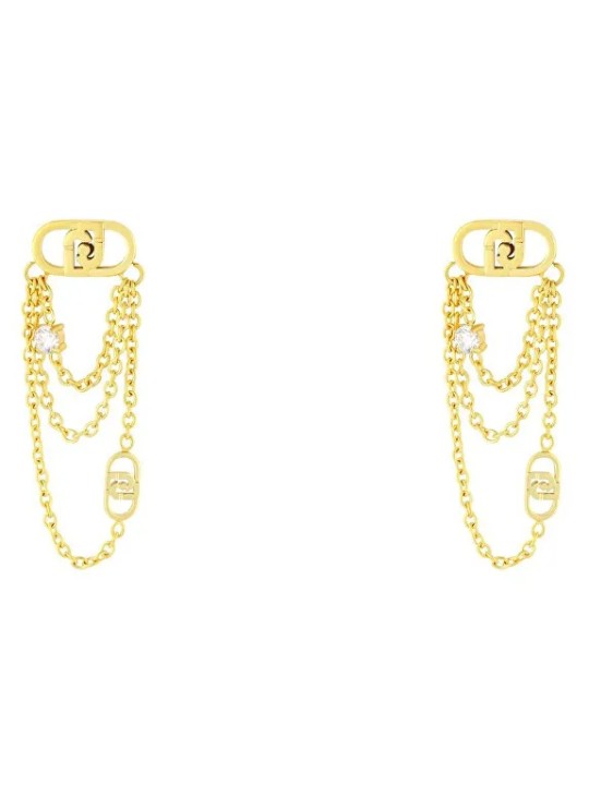 Liu Jo Lussuosi orecchini placcati in oro con cristilla LJ2909 donna