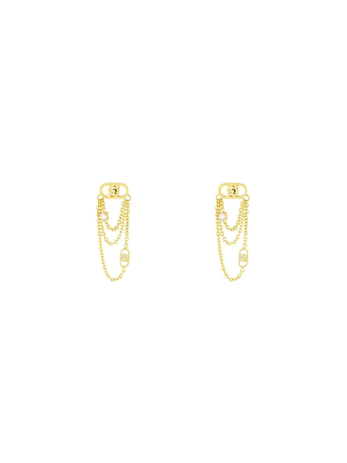 Liu Jo Lussuosi orecchini placcati in oro con cristilla LJ2909 donna