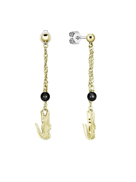 Lacoste Orecchini pendenti placcati oro con pendenti Deva 2040460 donna