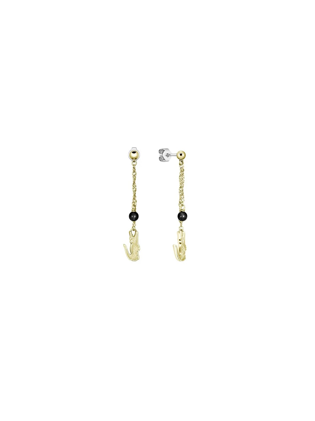 Lacoste Orecchini pendenti placcati oro con pendenti Deva 2040460 donna