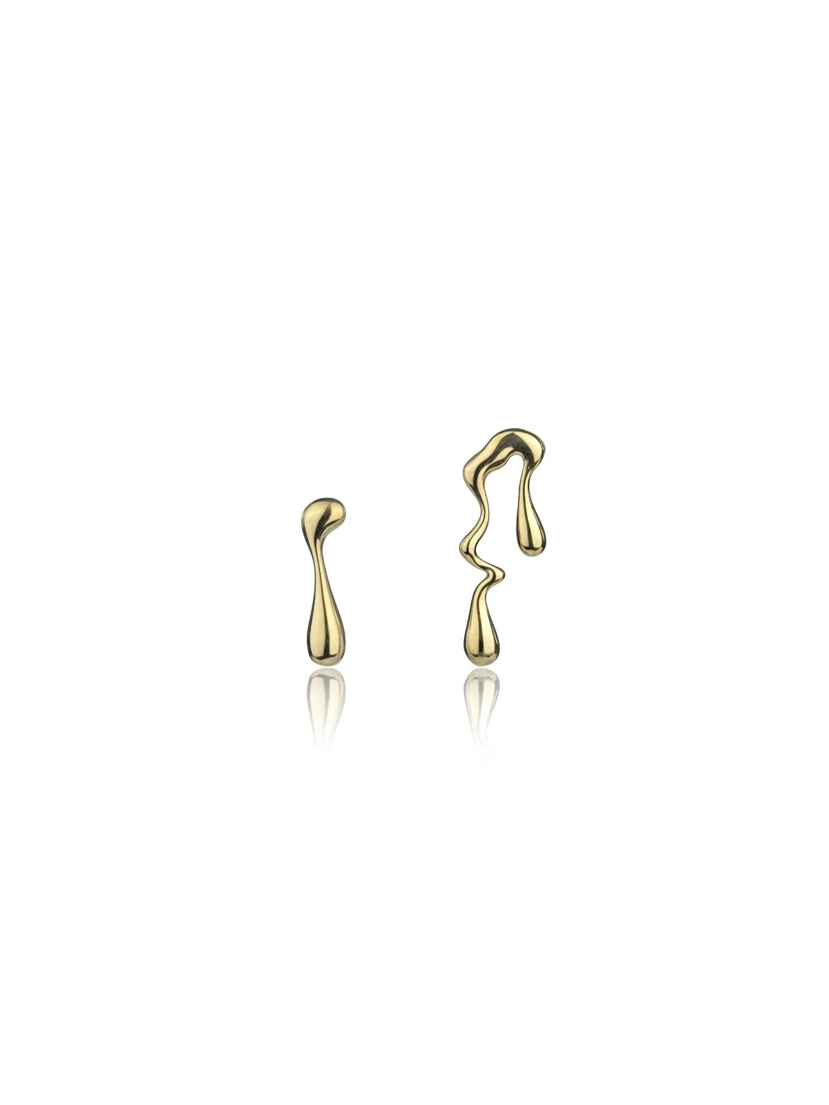 Marc Malone Orecchini asimmetrici placcati oro Orecchini Averie Gold MCE24018G donna