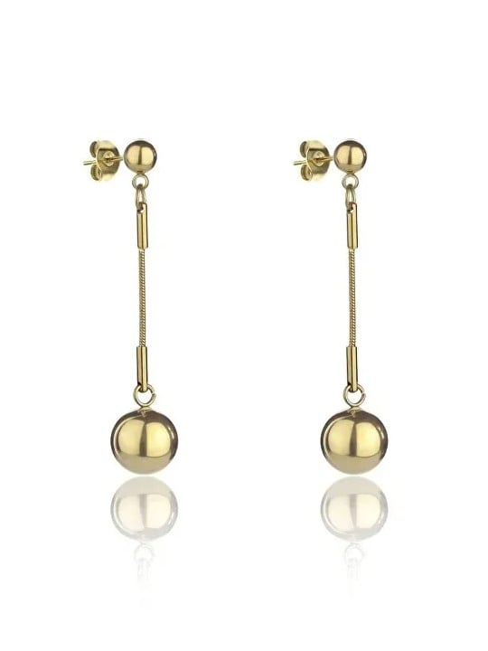 Marc Malone Orecchini pendenti placcati oro Amanda Gold Orecchini MCE24002G donna