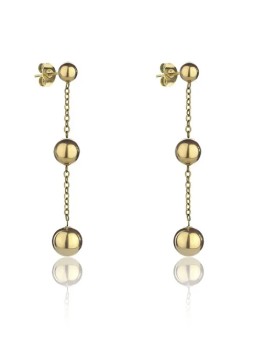 Marc Malone Orecchini pendenti placcati oro Alison Gold Orecchini MCE24001G donna