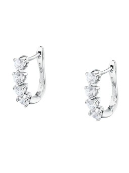 Morellato Orecchini pendente in argento con zirconi cubici Tesori SAIW264 donna