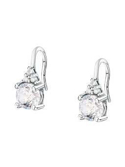 Morellato Orecchini pendenti in argento con zirconi cubici trasparenti Tesori SAIW298 donna
