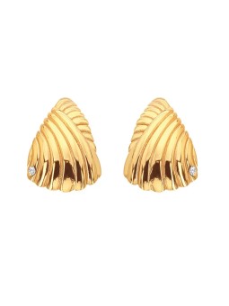 Hot Diamonds Eleganti orecchini placcati oro con diamante Golden Edit Hope DE839 donna