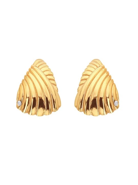 Hot Diamonds Eleganti orecchini placcati oro con diamante Golden Edit Hope DE839 donna