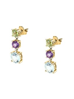 Morellato Lussuosi orecchini placcati oro con zirconi colorati Tesori Eterni SAXN39 donna
