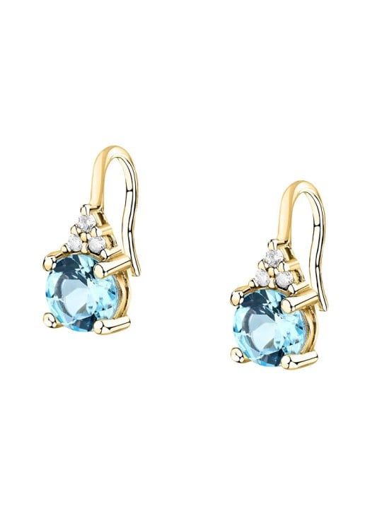 Morellato Orecchini pendenti placcati oro con zirconi cubici Tesori SAIW307 donna