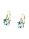 Morellato Orecchini pendenti placcati oro con zirconi cubici Tesori SAIW307 donna