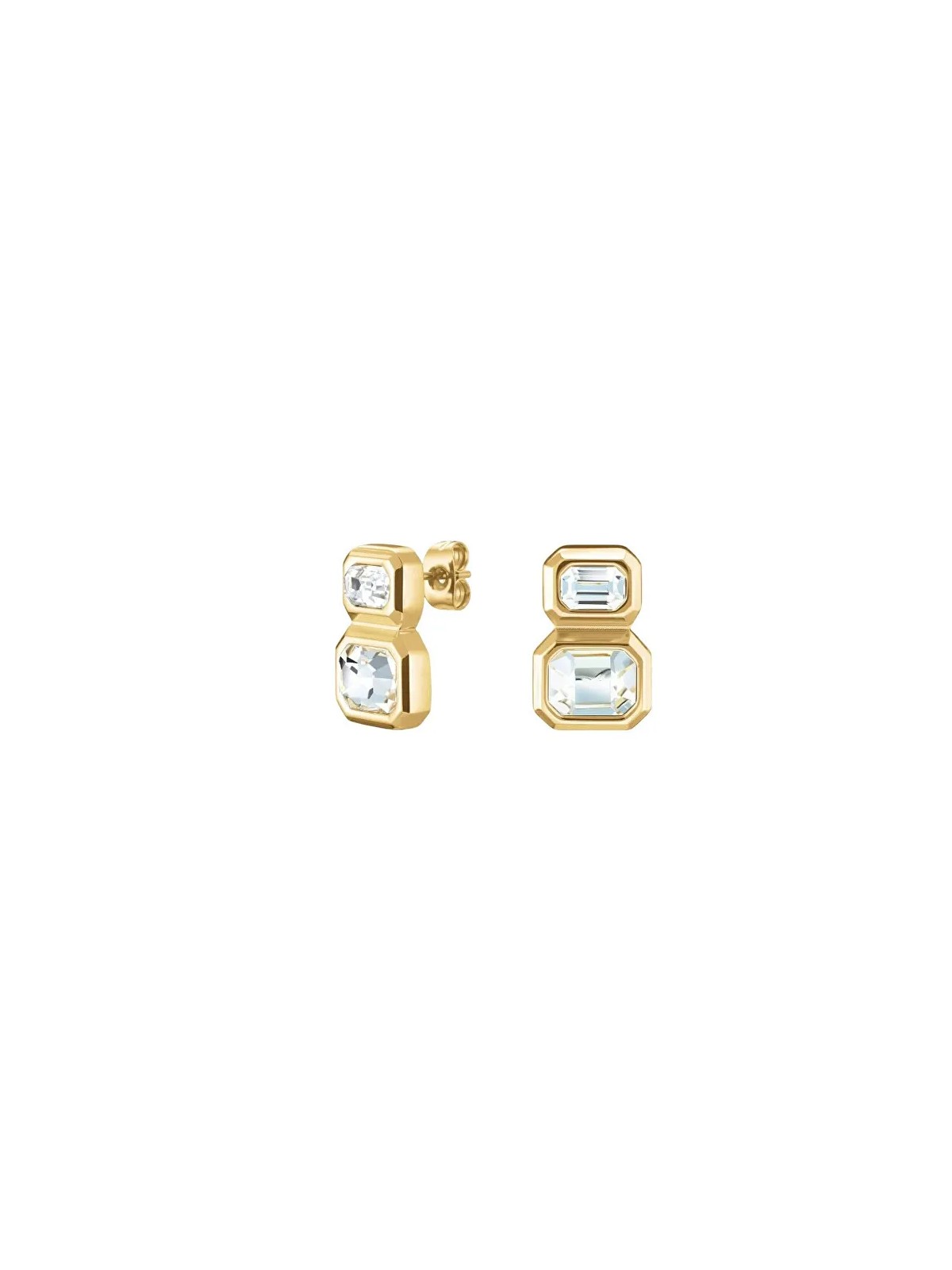 Rosefield Deliziosi orecchini placcati oro con cristilla Iconic JEODG-J1128 donna
