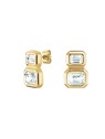 Rosefield Deliziosi orecchini placcati oro con cristilla Iconic JEODG-J1128 donna