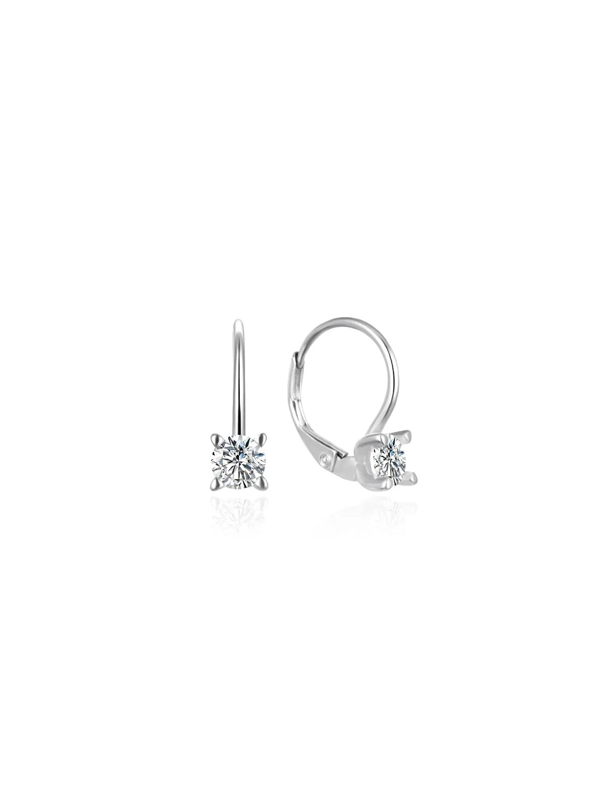 Agato Orecchini pendenti in argento con zirconi AGT-E196LW donna