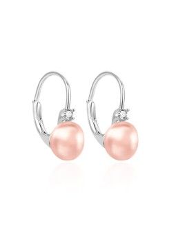 Agato Eleganti orecchini in argento con perla rosa AGT-E263LW-PPI donna