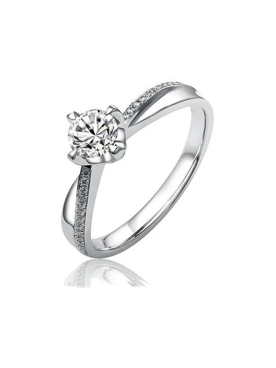 Silvego Anello di fidanzamento in argento SHZR302 - Diametro: 51 mm donna