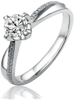 Silvego Anello di fidanzamento in argento SHZR302 - Diametro: 59 mm donna