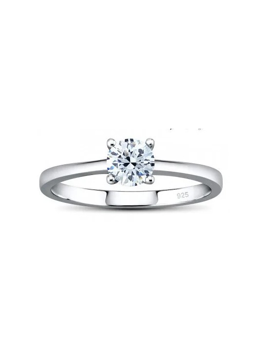 Silvego Anello in argento MADISON con Swarovski Zirconia JJJR2339sw - Diametro: 58 mm donna