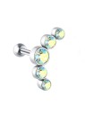 Troli Orecchino singolo lungo in acciaio con zirconi colorati VHLLE00669SC donna