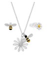 MOISS Giocoso set di gioielli in argento Bees S0000691 (collana, orecchini) donna