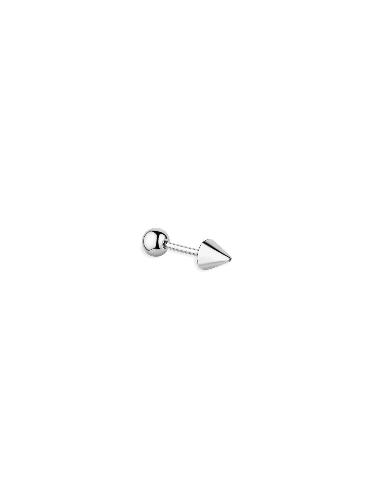 S'Agapõ Orecchino singolo piercing in acciaio Rogue SRG22 unisex