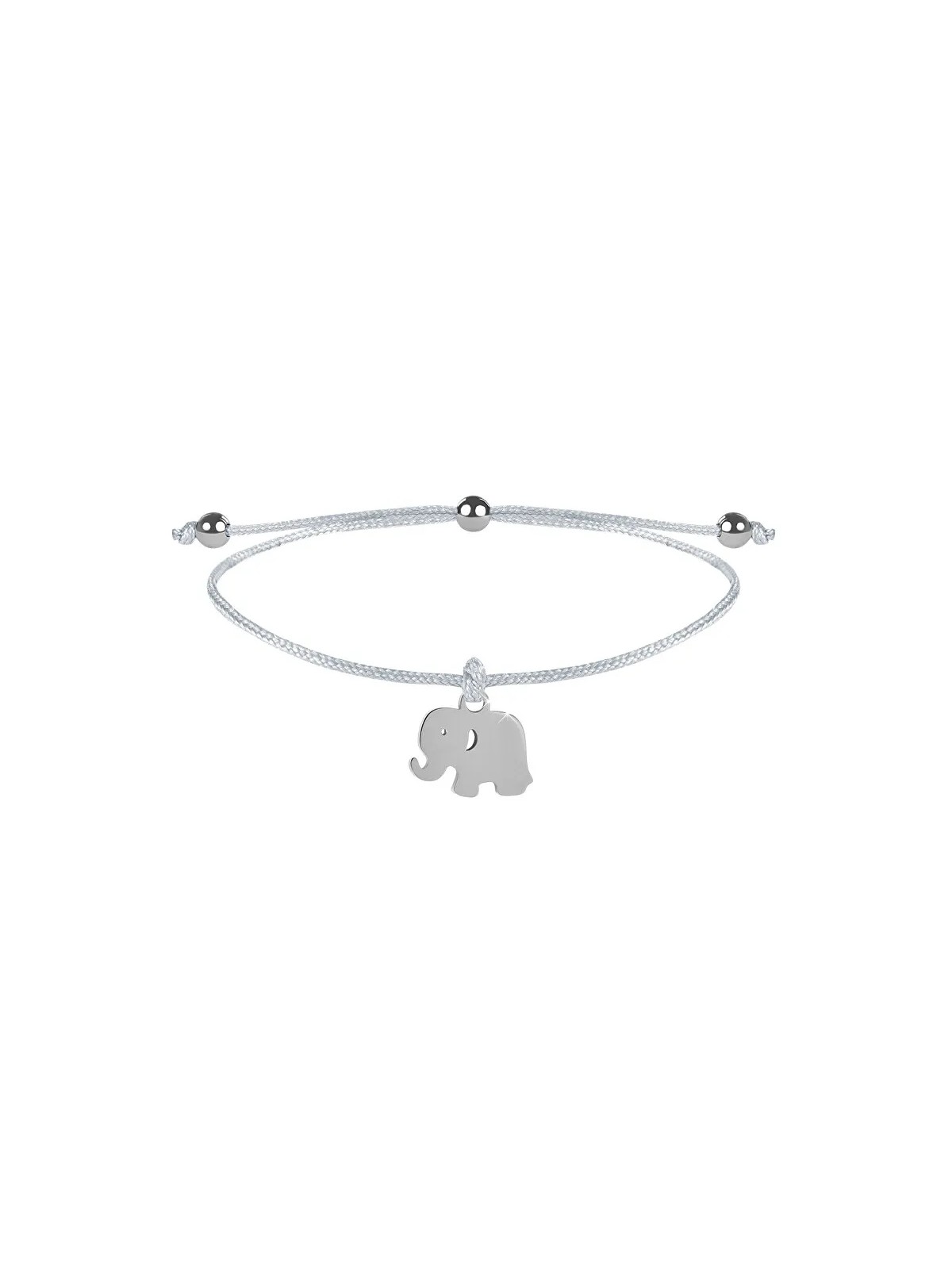 Troli Bracciale in corda bianco/acciaio donna