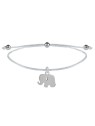 Troli Bracciale in corda bianco/acciaio donna