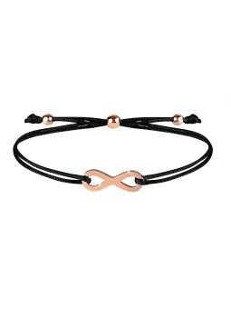 Troli Braccialetto con cordino infinito nero/bronzo donna