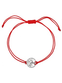 Bracciale Cabalistico rosso Evolution Group con albero della vita 13021.3 donna