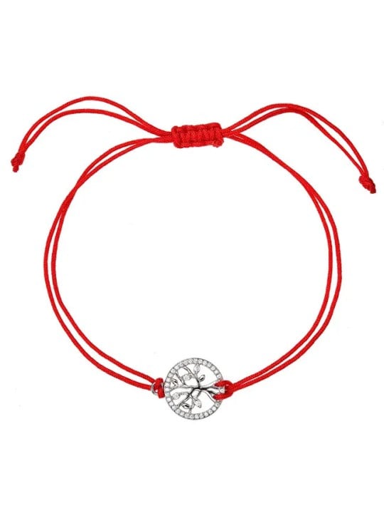 Bracciale Cabalistico rosso Evolution Group con albero della vita 13021.3 donna
