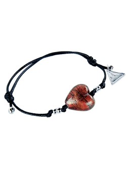 Lampglas Varietà di colori Fire Heart con lampada a 24 carati in vetro perlato BLH23 donna