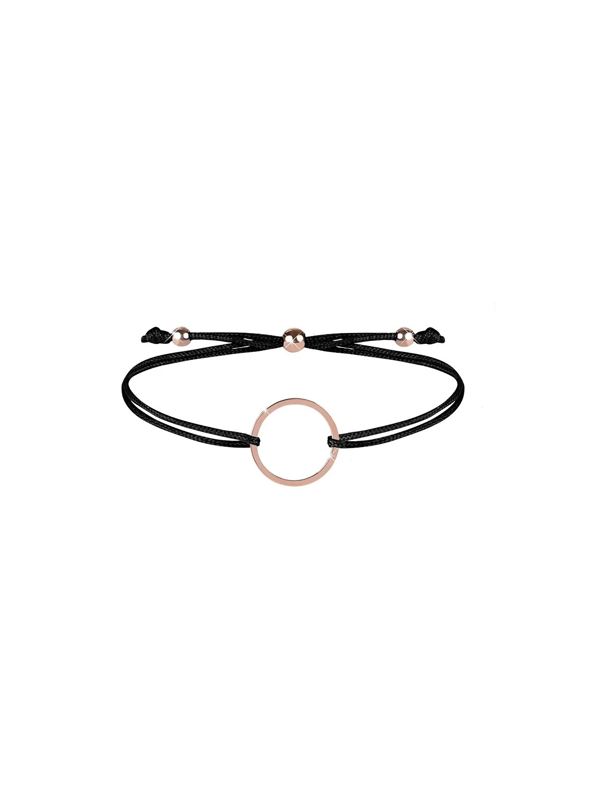 Troli Bracciale con cordino e anello nero/bronzo da donna