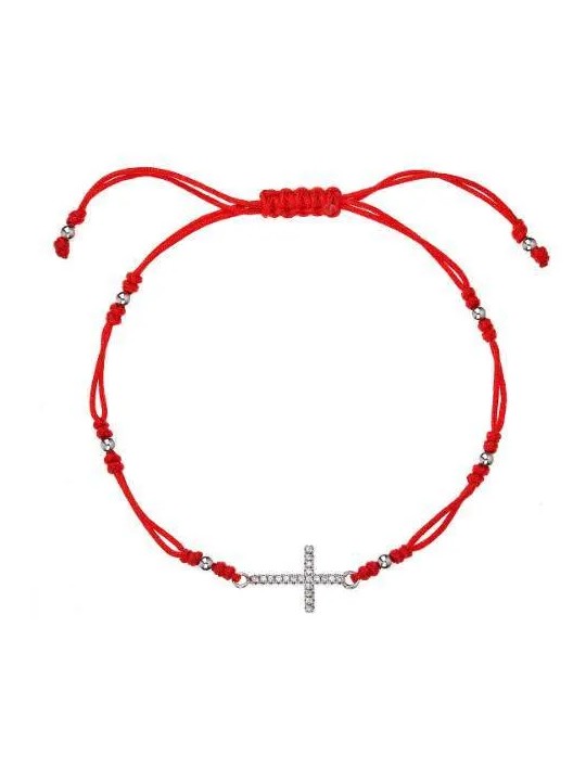 Evolution Group Bracciale cabala rosso con croce 13022.3 rosso donna