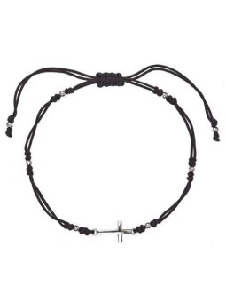 Evolution Group Bracciale Kabbalah nero con croce 13023.3 nero donna