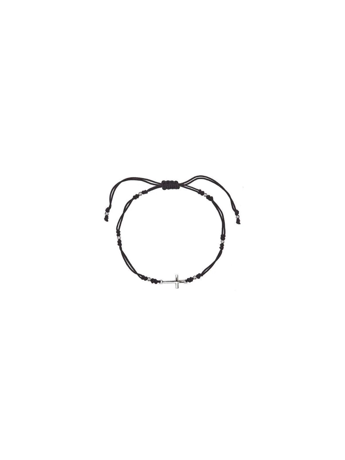 Evolution Group Bracciale Kabbalah nero con croce 13023.3 nero donna