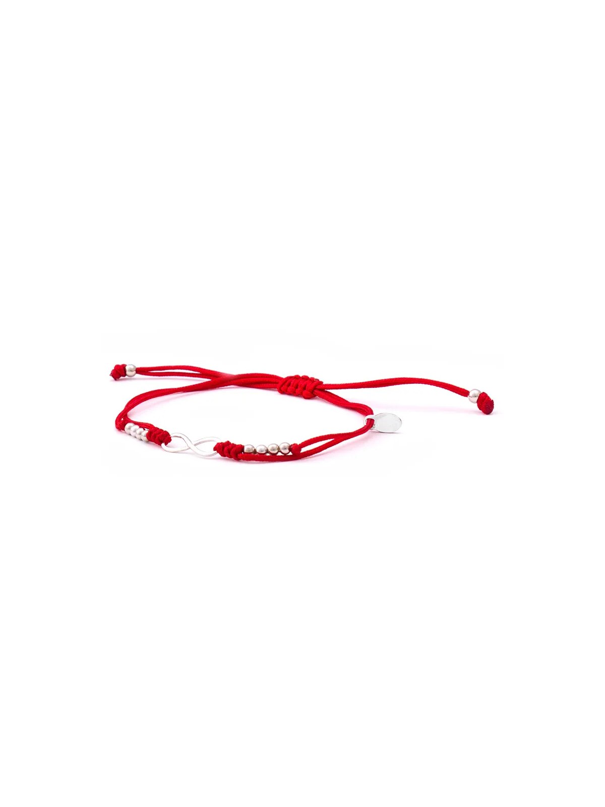 Beneto Exclusive Braccialetto infinito della Kabbalah in corda rossa AGB383 donna