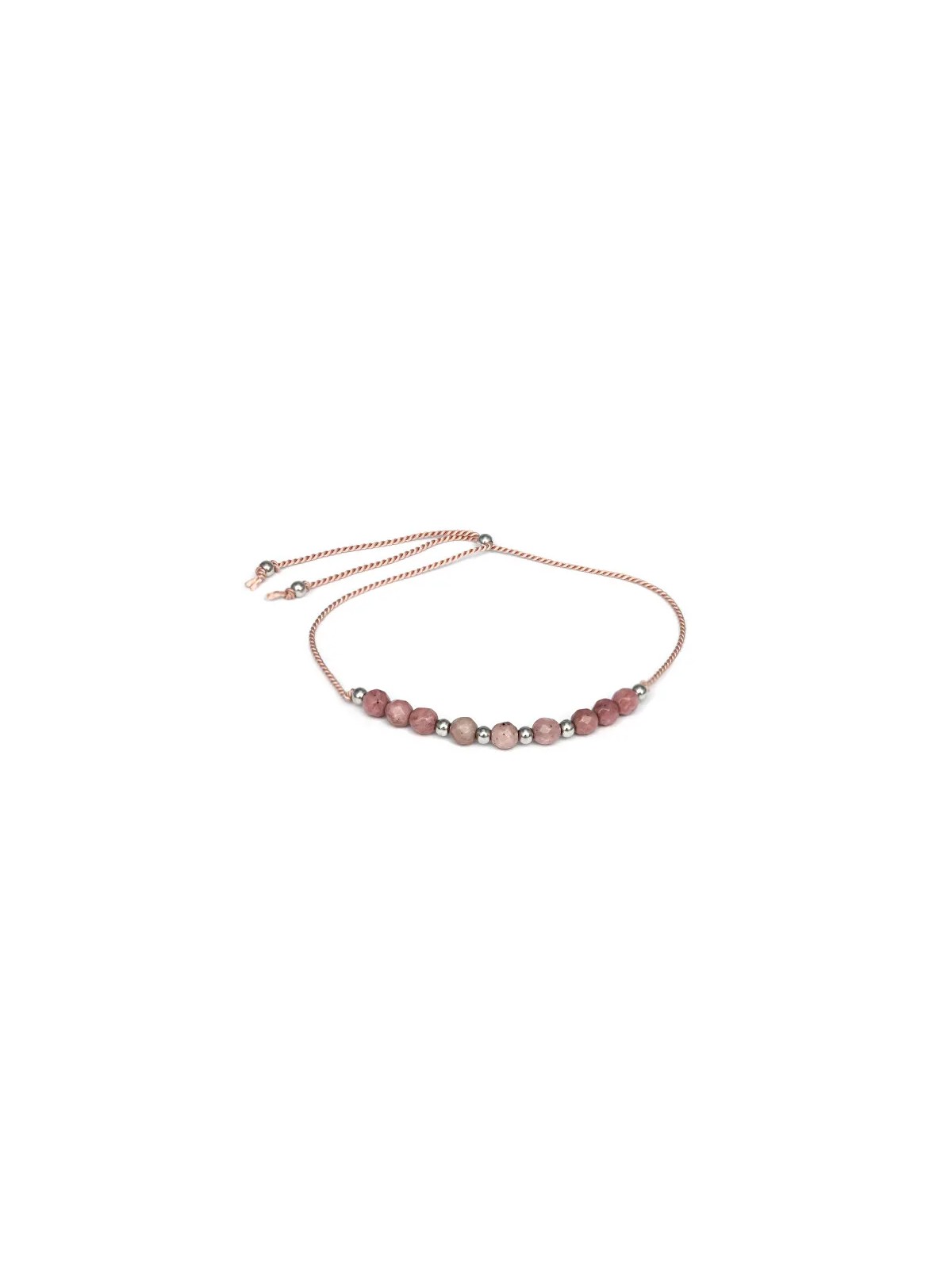 Agato Bracciale in corda con rodonite HE27R3S-LP donna