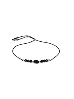 Agato Bracciale in cordino con perle di onice HE18R3S-BK donna