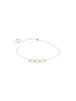 Bracciale Agato Bellissimo corda con perla HE03R3RG-WH donna