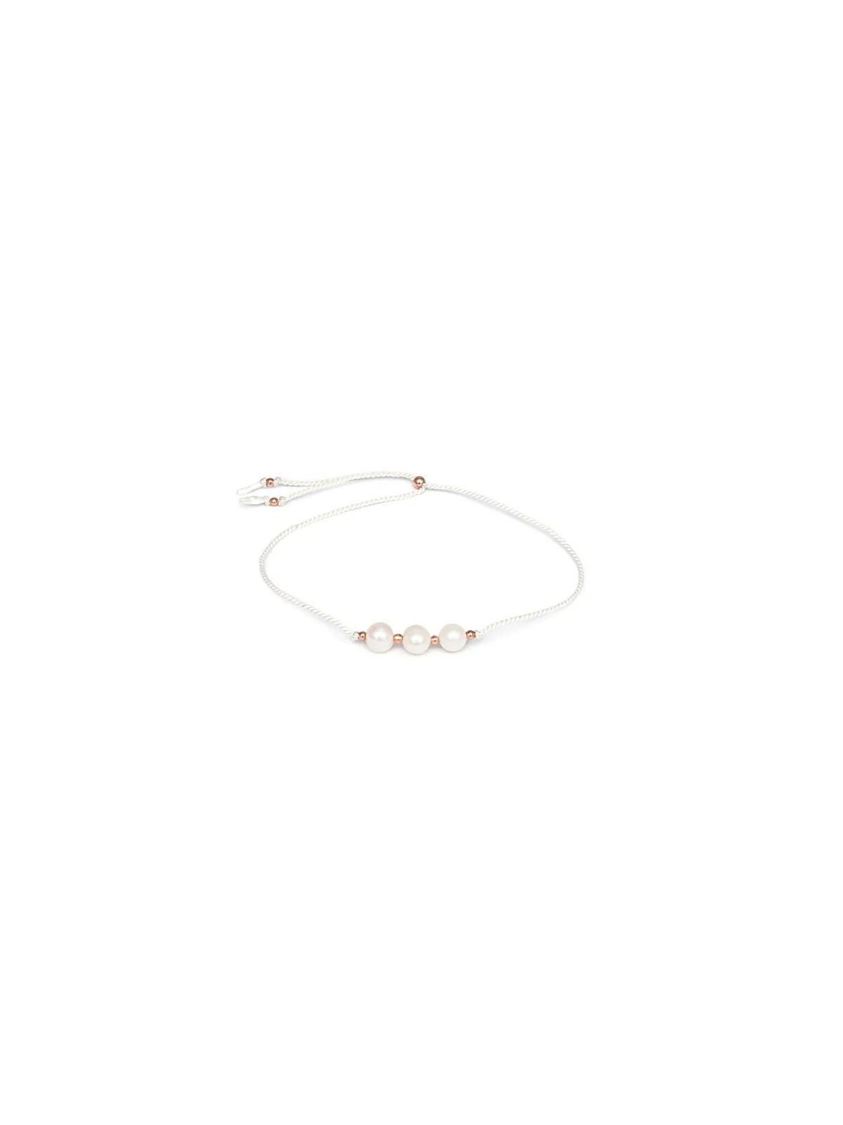 Bracciale Agato Bellissimo corda con perla HE03R3RG-WH donna