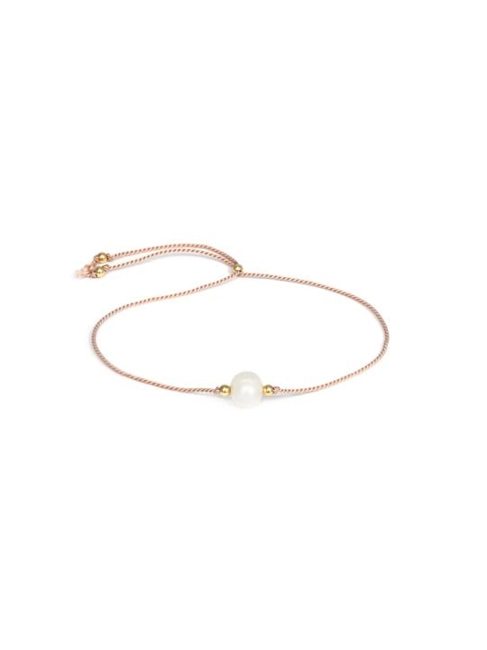 Agato Delicato bracciale in corda con perla di fiume HE05R3G-LP donna