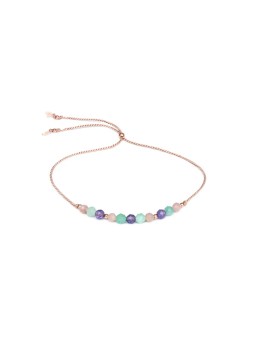 Agato Bracciale in corda di amazonite, ametista e angelite HE24R3RG-LP donna