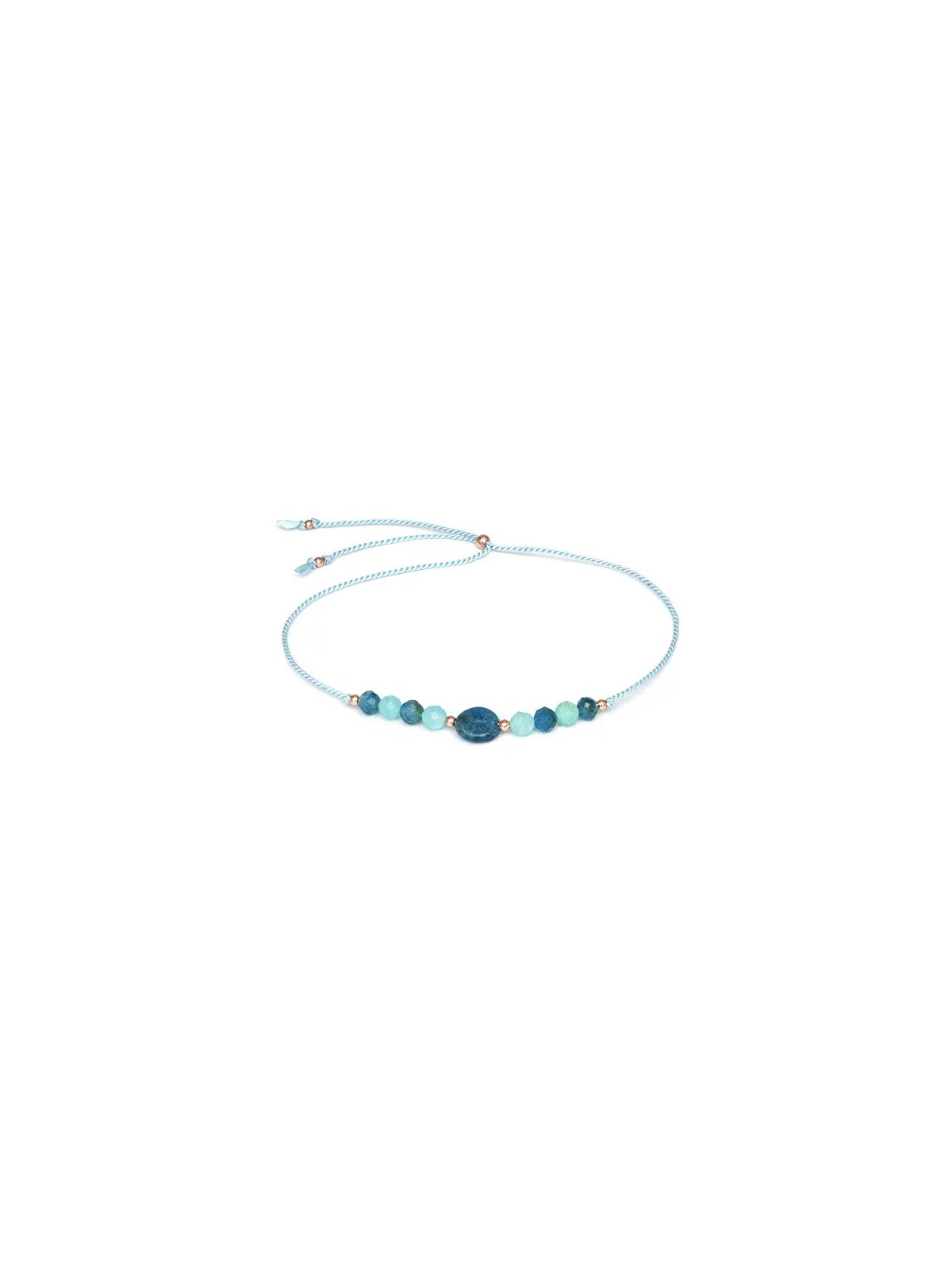 Agato Bracciale in corda di apatite e amazzonite HE11R3RG-LB donna