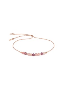 Agato Bracciale in cordino con angelite e tormalina HE48R3RG-LP donna
