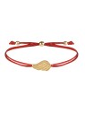 Troli Bracciale con cordino e ala d'angelo rosso/oro donna