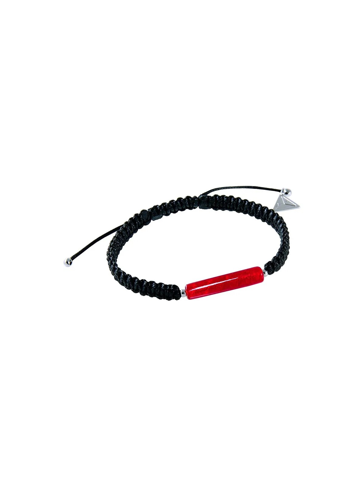 Lampglas Splendido bracciale Shamballa Red Line con oro 24 carati e perla Lampglas BSHX7 unisex