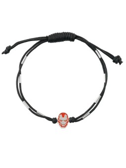 Disney Bracciale doppio in tessuto nero Iron Man Marvel BS00088RL.CS unisex