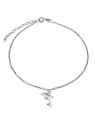 Silvego Catena da gamba in argento con delfino ZT151095VSW donna