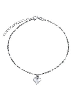 Silvego Catena in argento fine sulla gamba Cuore ZT1303175AVSW donna