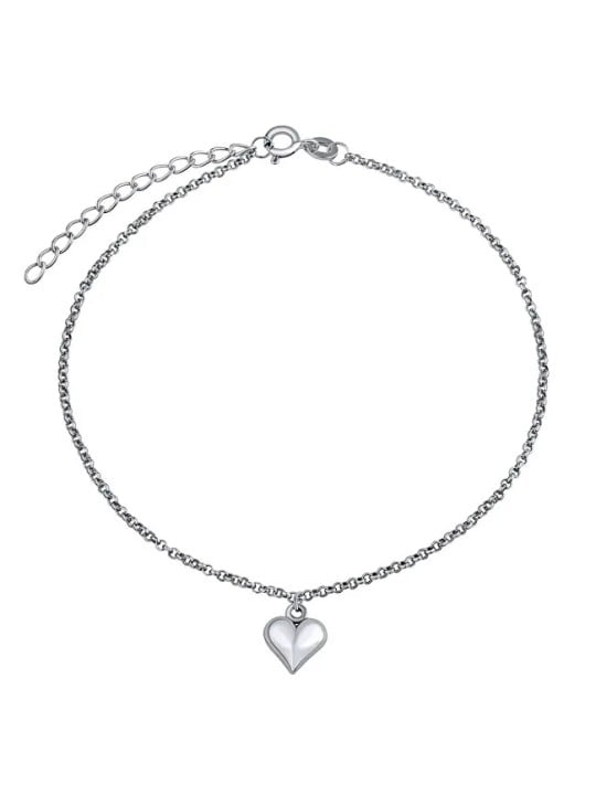 Silvego Catena in argento fine sulla gamba Cuore ZT1303175AVSW donna